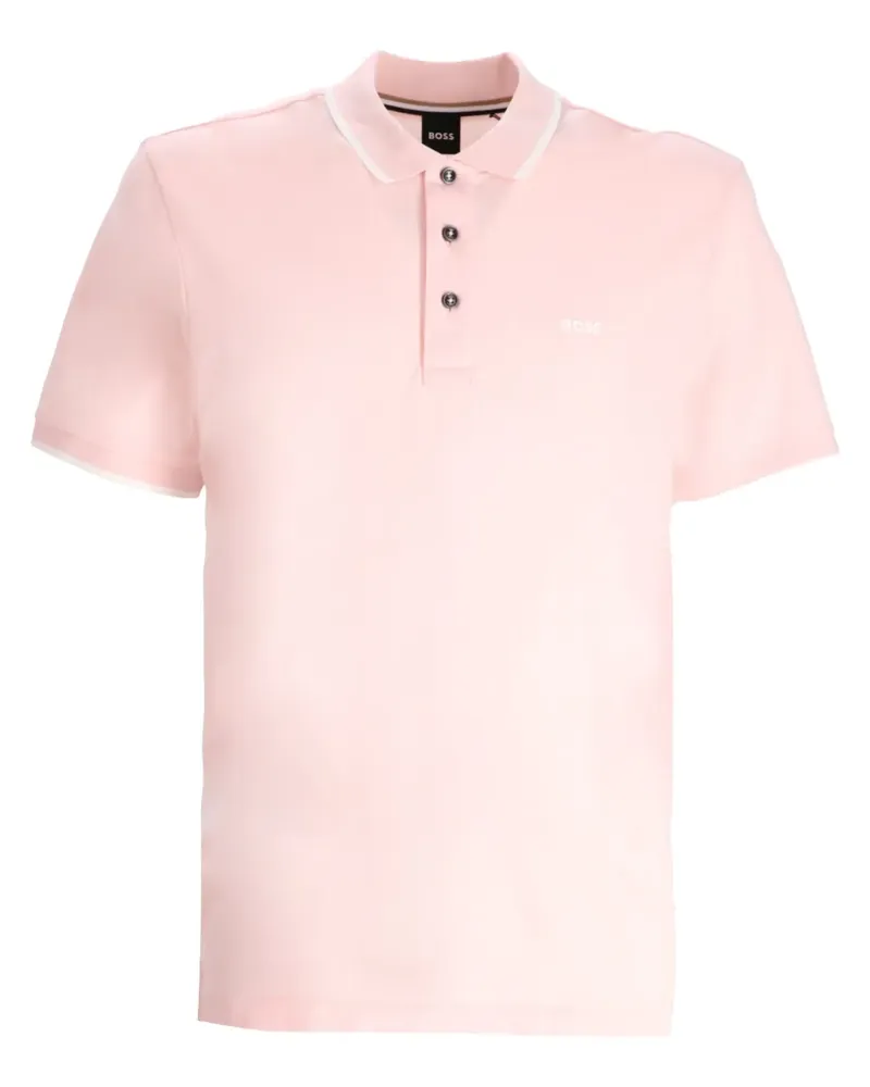 HUGO BOSS Poloshirt mit Logo-Print - Rosa Rosa
