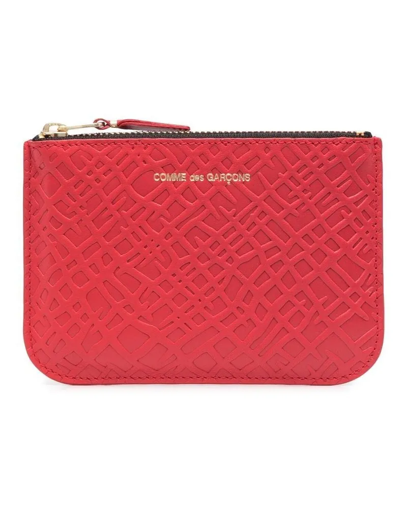Comme des Garçons Geprägtes Portemonnaie - Rot Rot