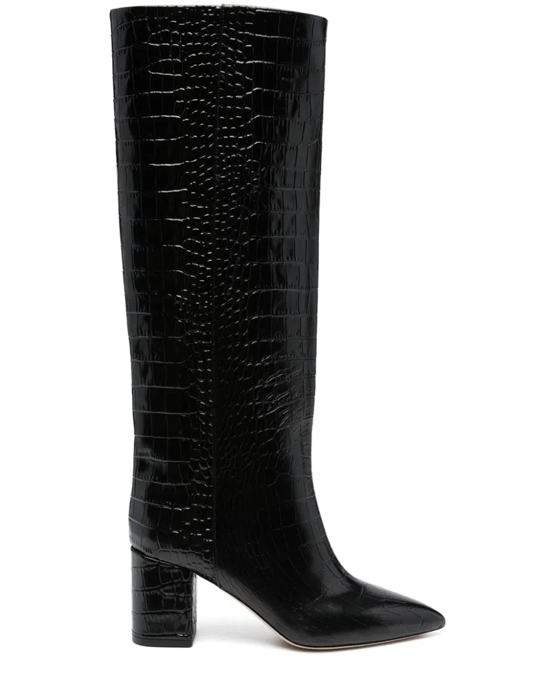 Paris Texas Stiefel mit Prägung - Schwarz Schwarz