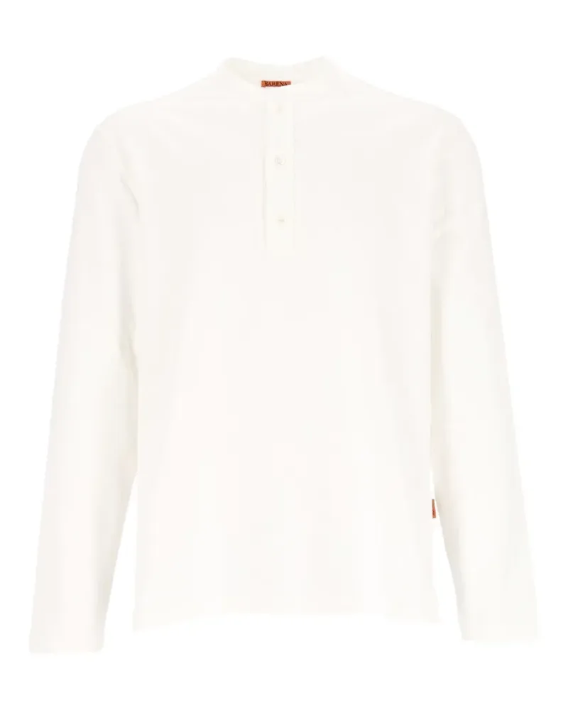 BARENA Nino Gebo Langarmshirt - Weiß Weiß