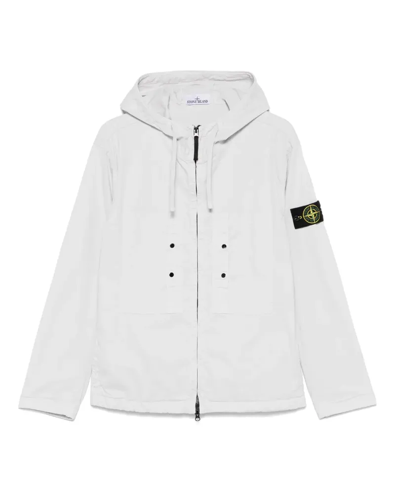 Stone Island Jacke mit Kompass-Patch - Blau Blau