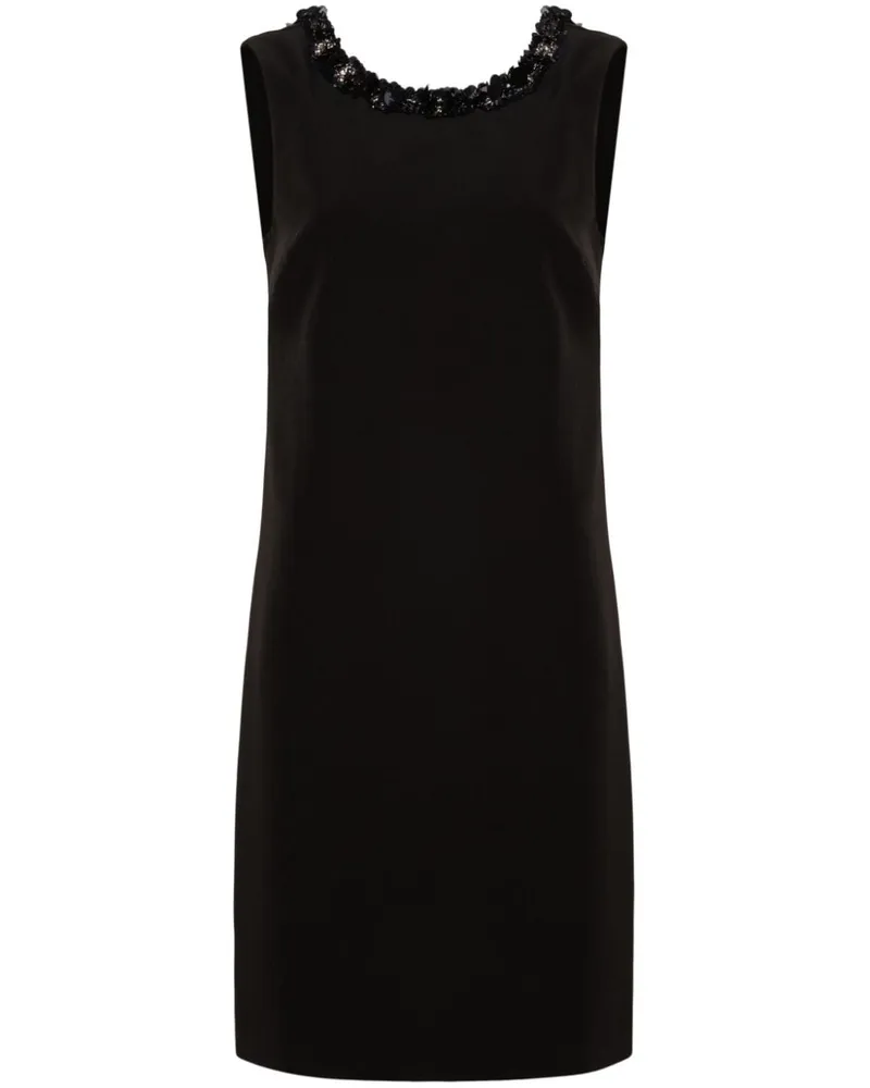 P.A.R.O.S.H. Kleid mit Pailletten - Schwarz Schwarz