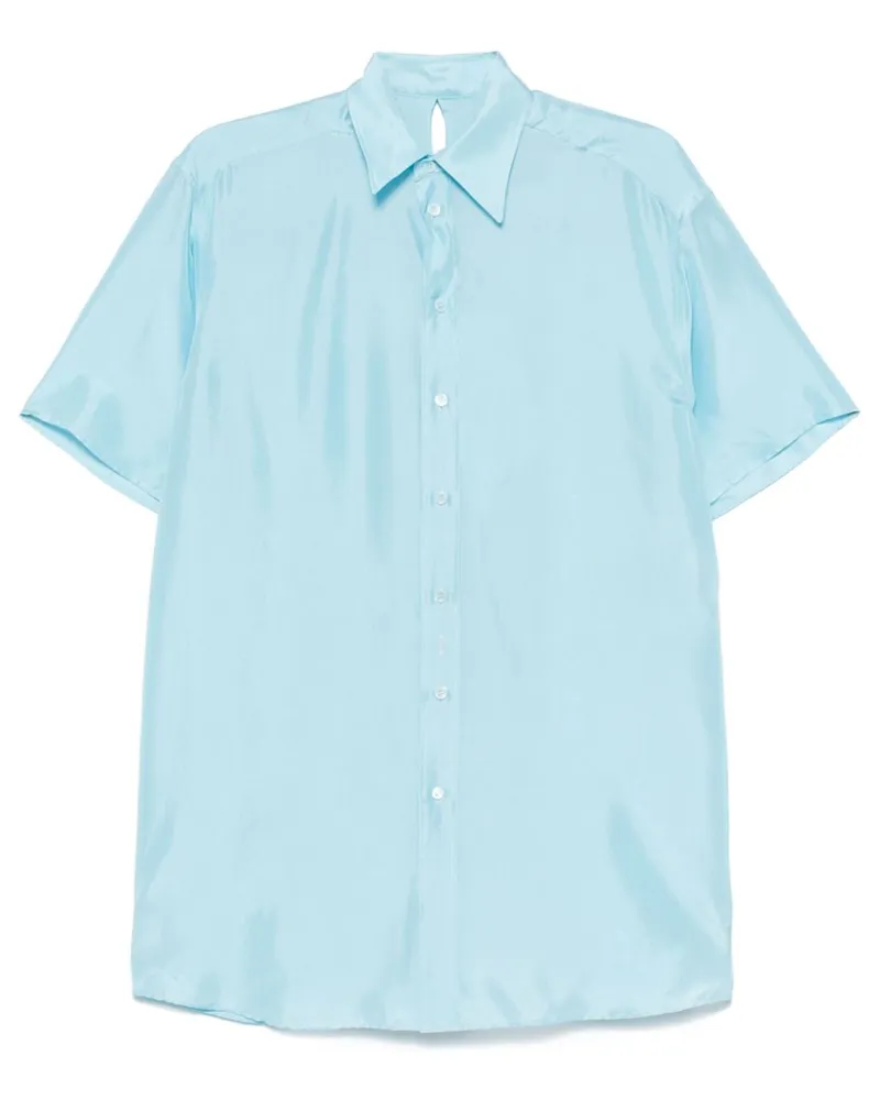 Maison Margiela Hemd aus Seide - Blau Blau
