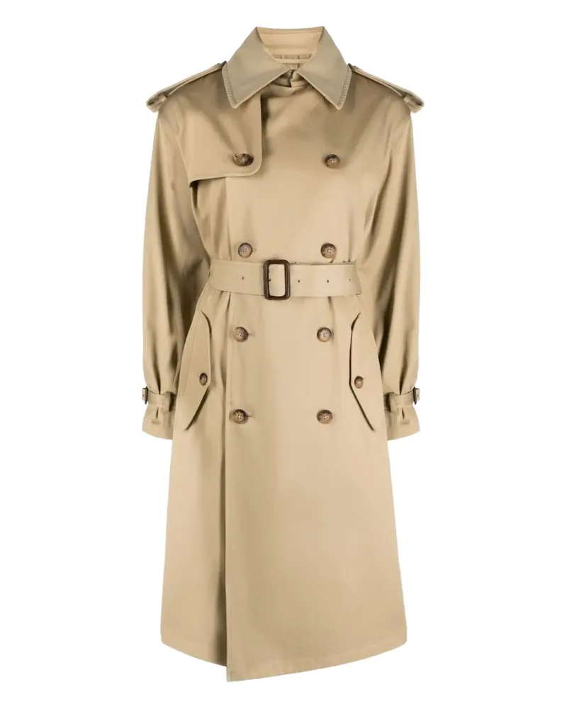 Ralph Lauren double-breasted belted trench coat - Nude Nude
