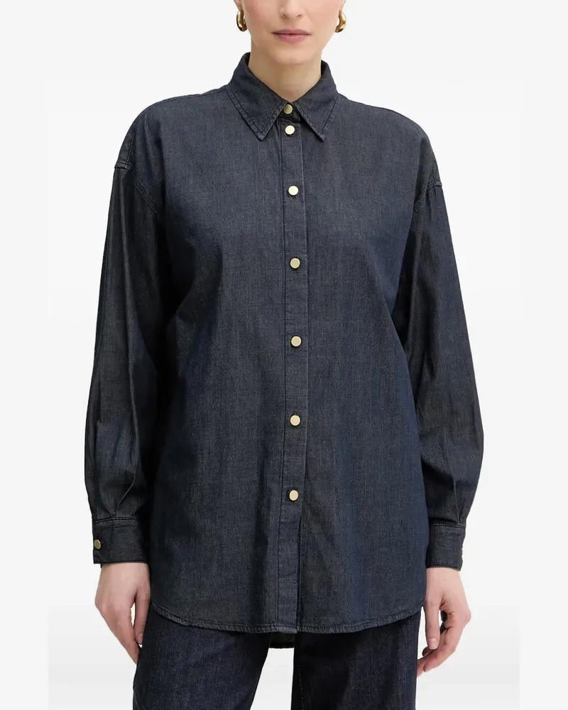 Armani Exchange drop-shoulder shirt - Blau Blau