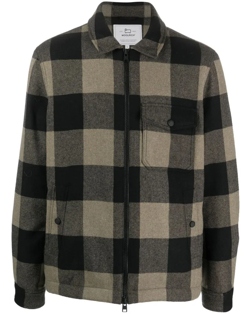 Woolrich Karierte Hemdjacke - Grün Grün