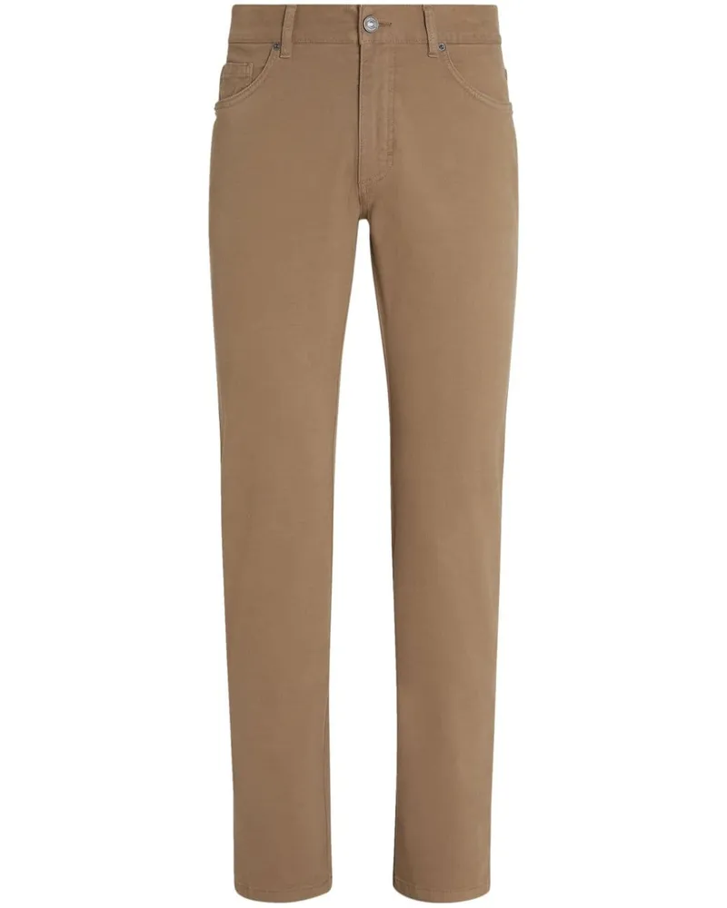 Ermenegildo Zegna Roccia Slim-Fit-Jeans Nude