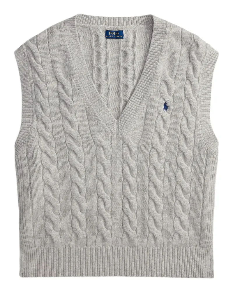 Ralph Lauren Pullunder mit Zopfmuster - Grau Grau