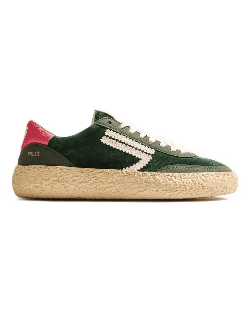 Puraai Sneakers mit Samteinsätzen - Grün Grün