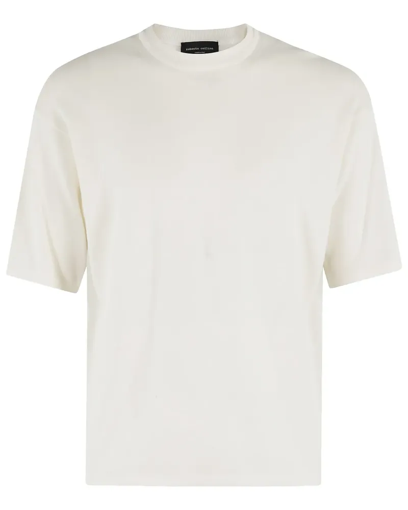 Roberto Collina Klassisches T-Shirt - Weiß Weiß