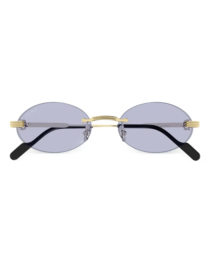 Cartier oval-frame sunglasses - Gold Gold