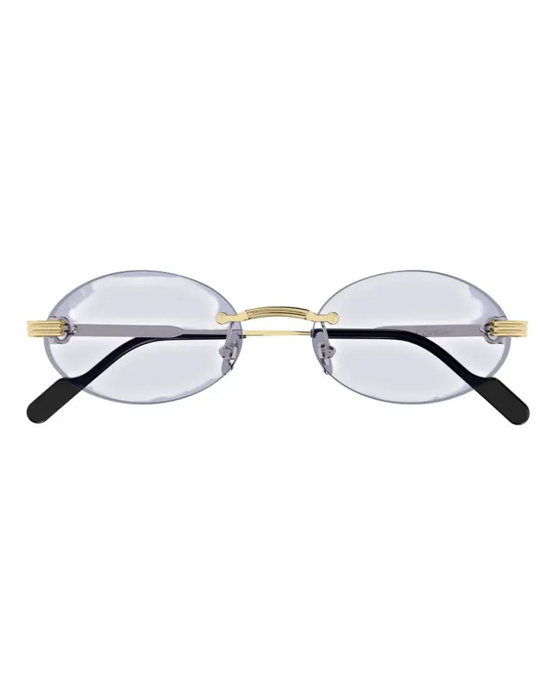 Cartier oval-frame sunglasses - Gold Gold