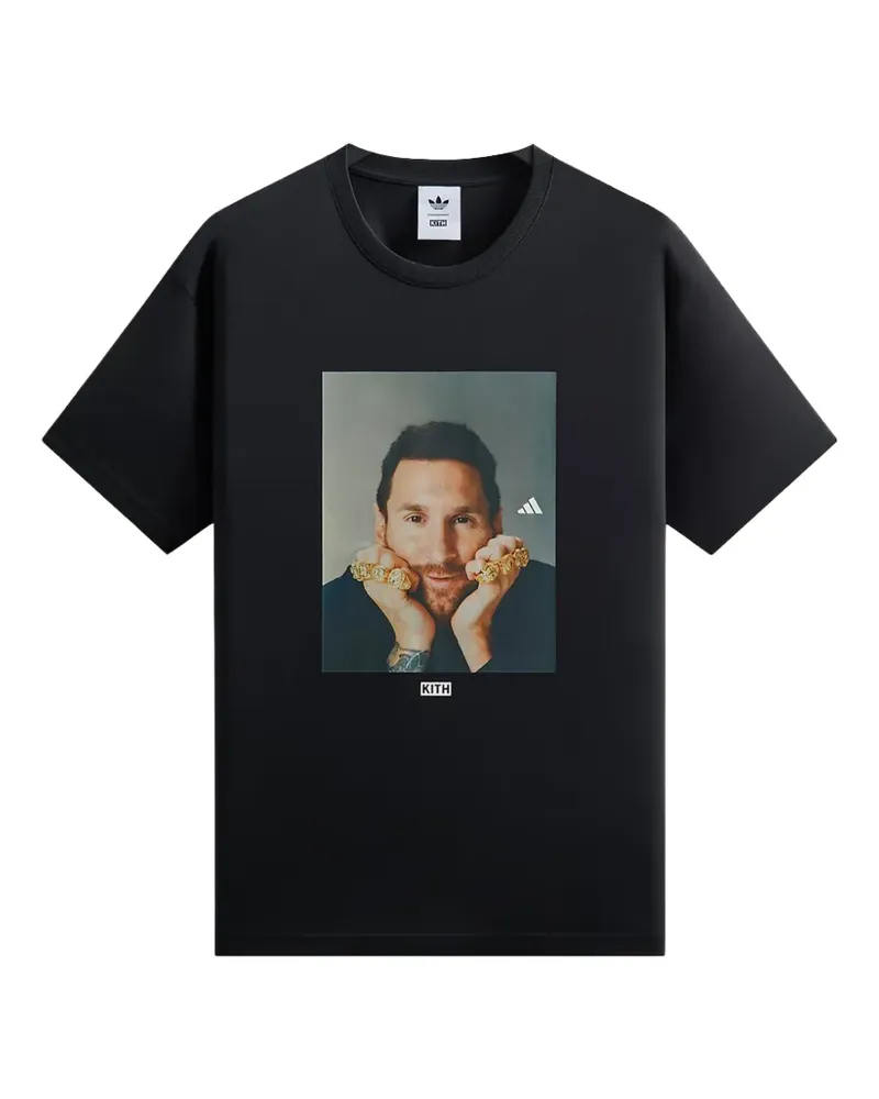 KITH x Messi x adidas graphic-print cotton T-shirt - Schwarz Schwarz
