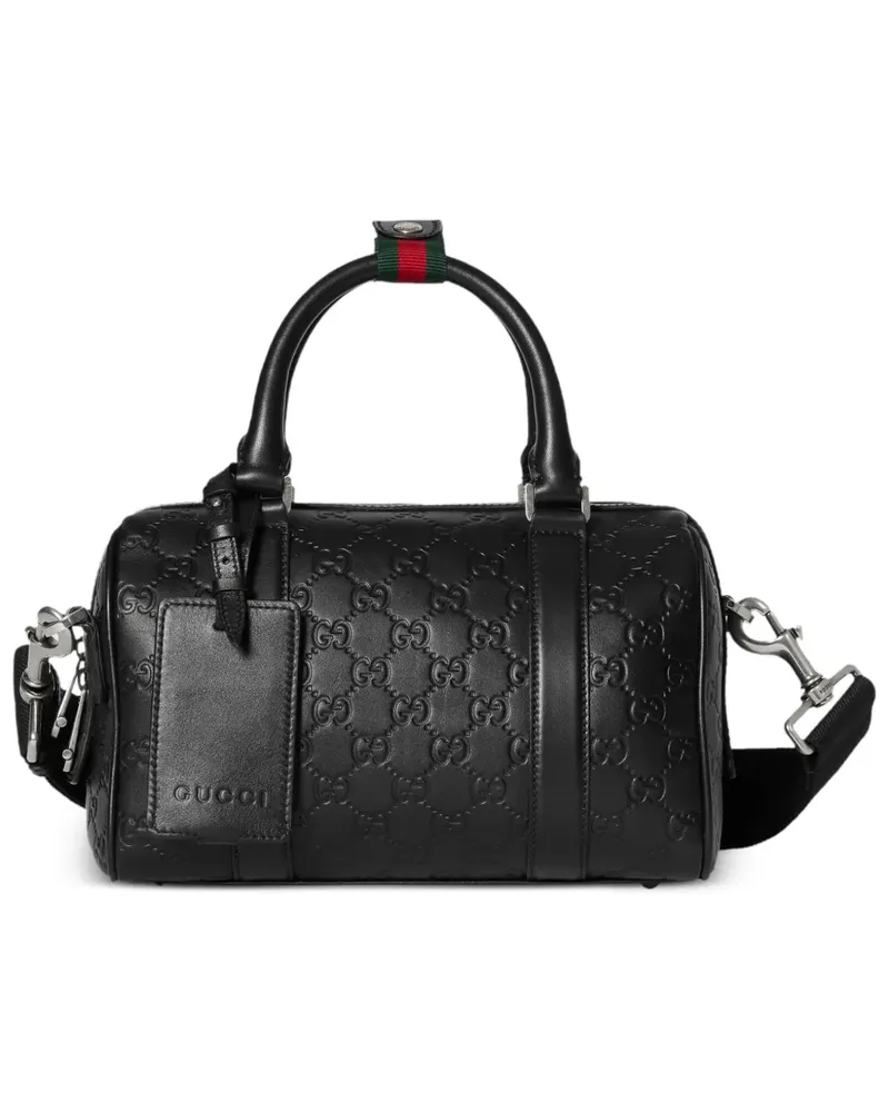 Gucci GG-supreme leather tote bag - Schwarz Schwarz