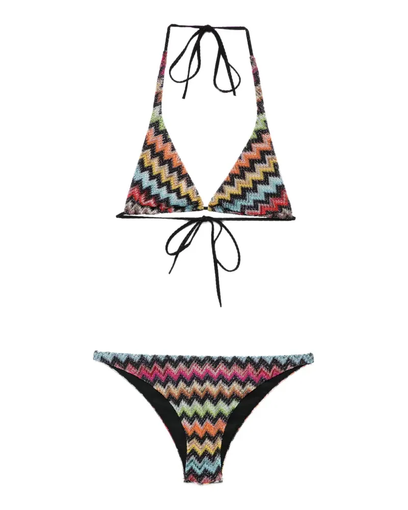 Missoni zigzag-knit bikini - Schwarz Schwarz