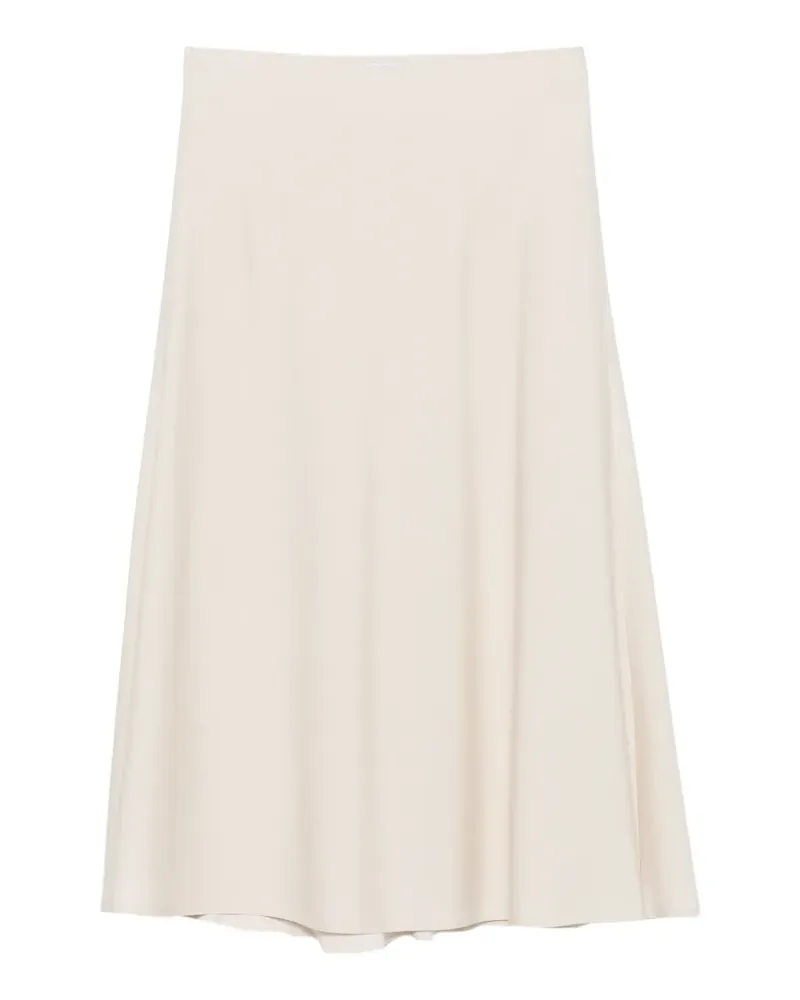Brunello Cucinelli elasticated-waist midi A-line skirt - Nude Nude