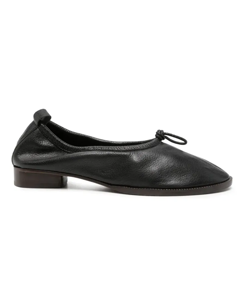 HEREU Puntera R Mid bow-detail flat pumps - Schwarz Schwarz