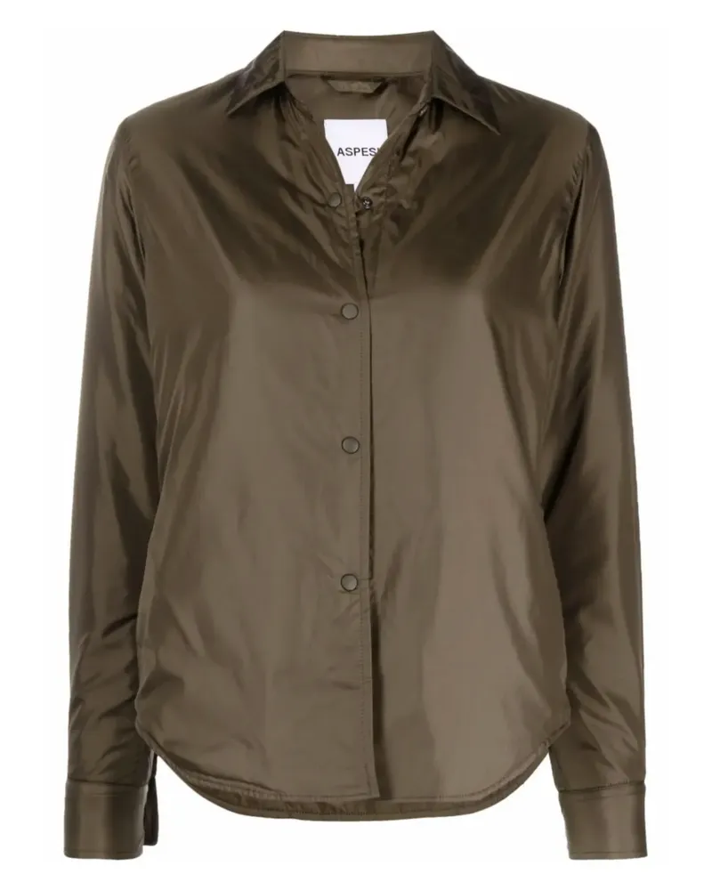 ASPESI Gefütterte Hemdjacke - Grün Grün