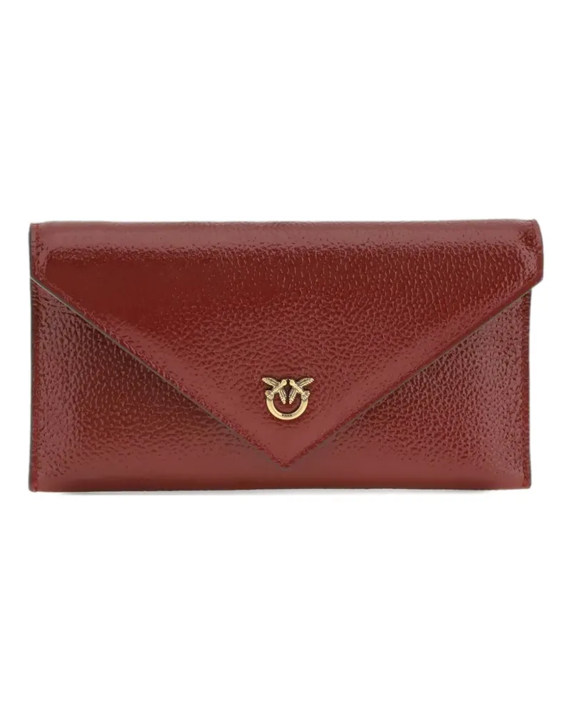 Pinko Love Birds envelope chain clutch bag - Rot Rot