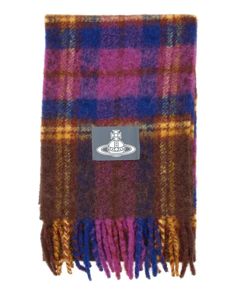 Vivienne Westwood Schal mit Schottenkaro - Blau Blau