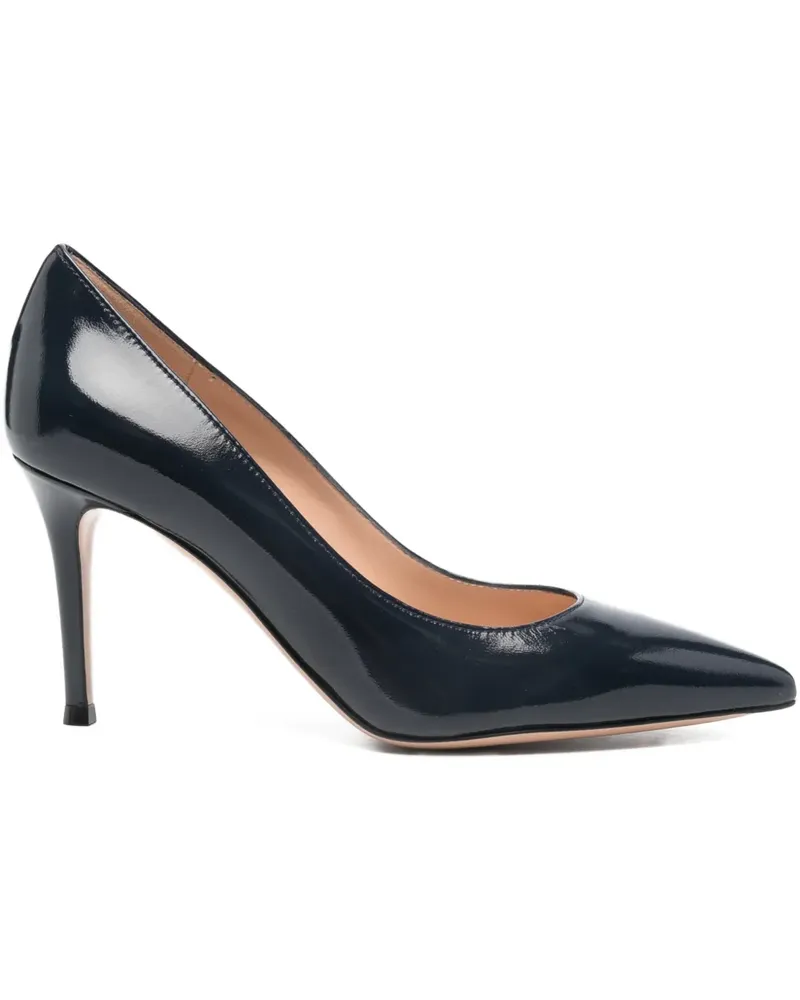 Gianvito Rossi Pumps aus Kalbsleder 85mm - Blau Blau