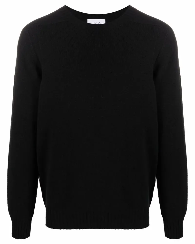D4.0 Pullover mit gerippten Details - Schwarz Schwarz