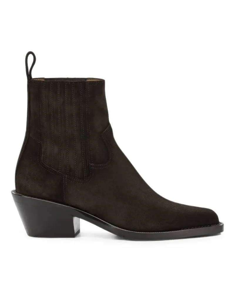Henderson suede western ankle boots - Braun Braun