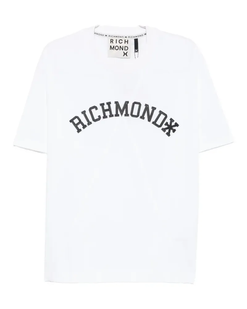 John Richmond logo-patch T-shirt - Weiß Weiß