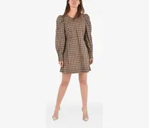 Aidine Minikleid mit Vichy-Karo - Braun