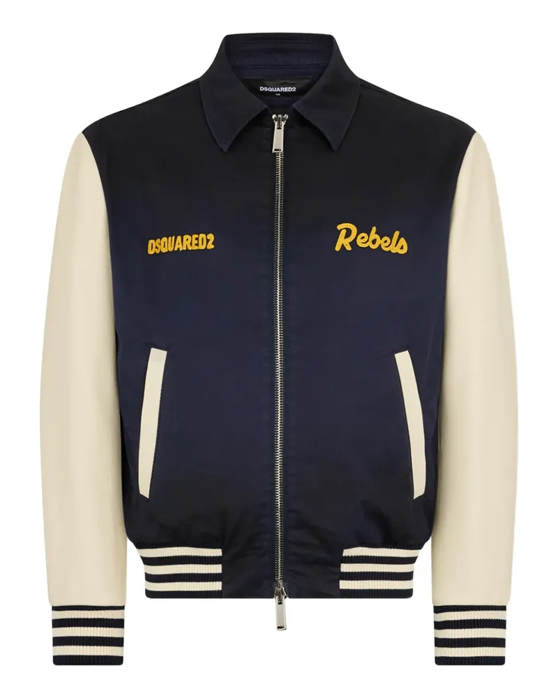 Dsquared2 Bomberjacke mit Reißverschluss - Blau Blau