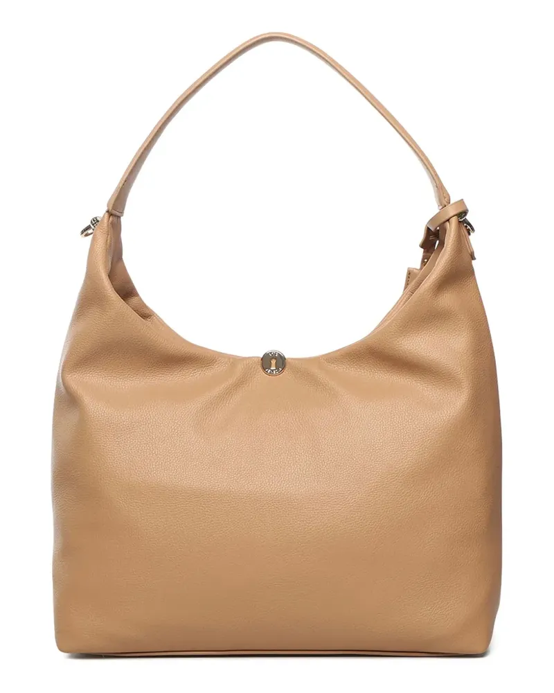 V°73 KEIRA Schultertasche mit abgerundetem Henkel - Nude Nude