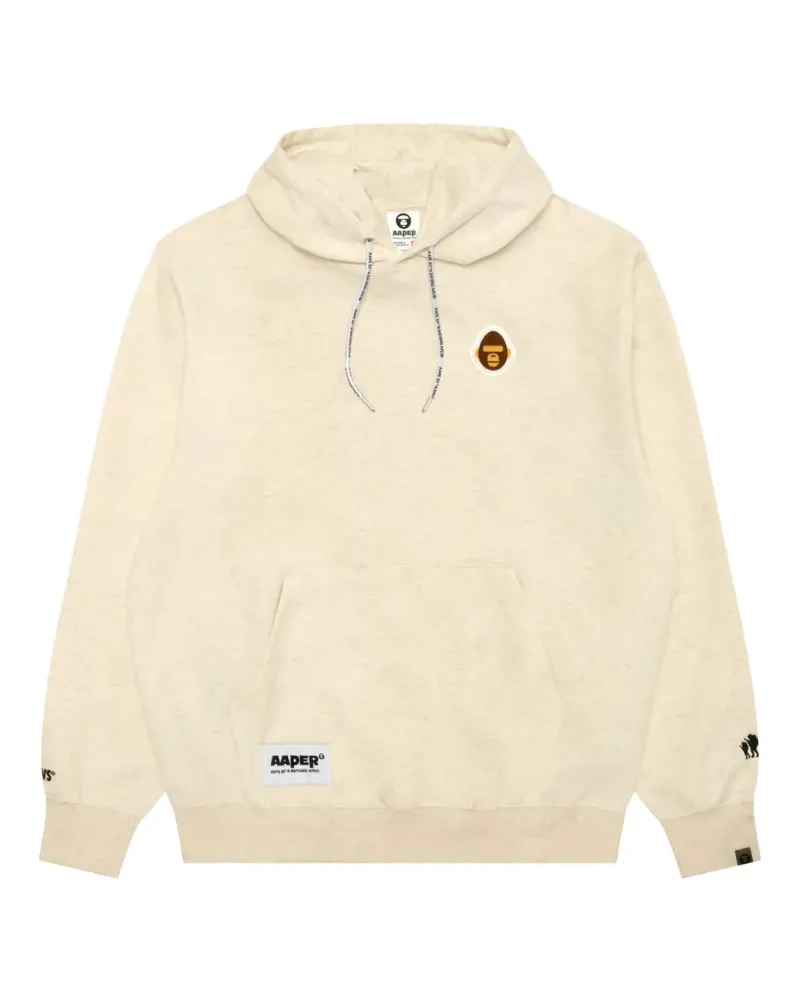BAPE Hoodie mit Logo-Print - Nude Nude