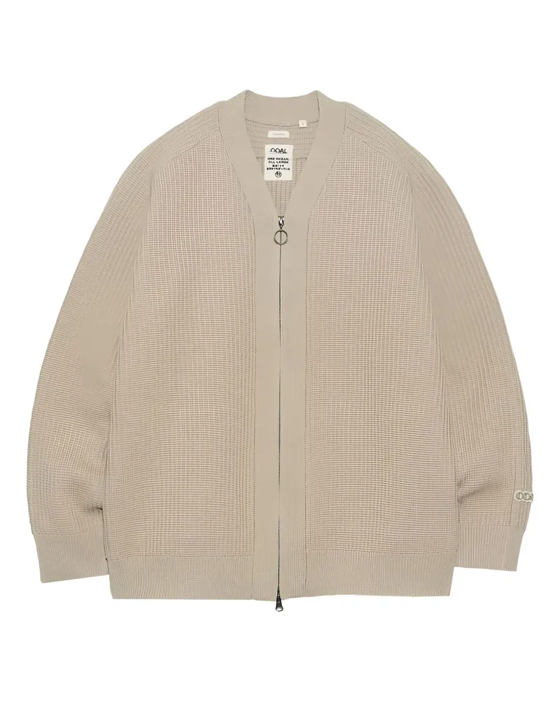 nanamica Cardigan mit Reißverschluss - Nude Nude