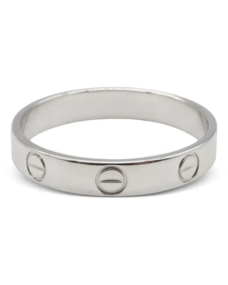 Cartier 18kt mini Love Weißgoldring - Silber Silber
