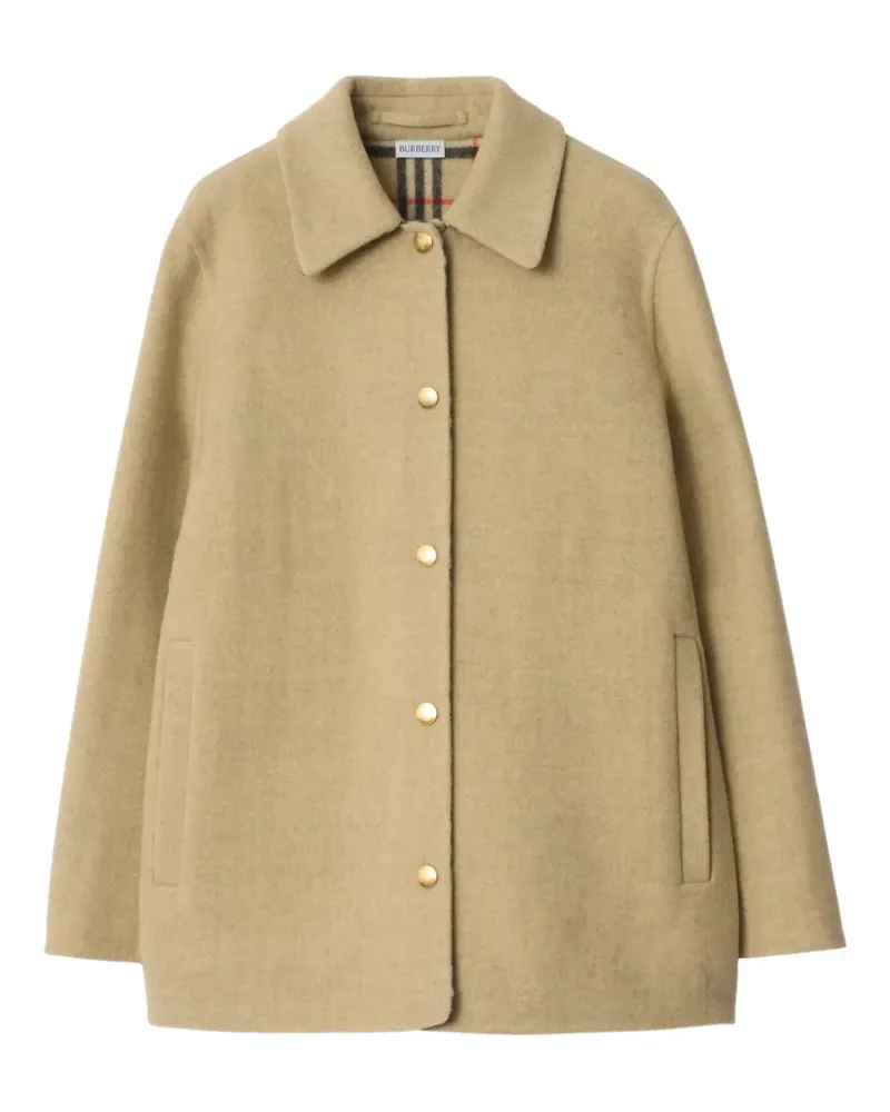 Burberry Karierte Hemdjacke aus Wolle - Nude Nude