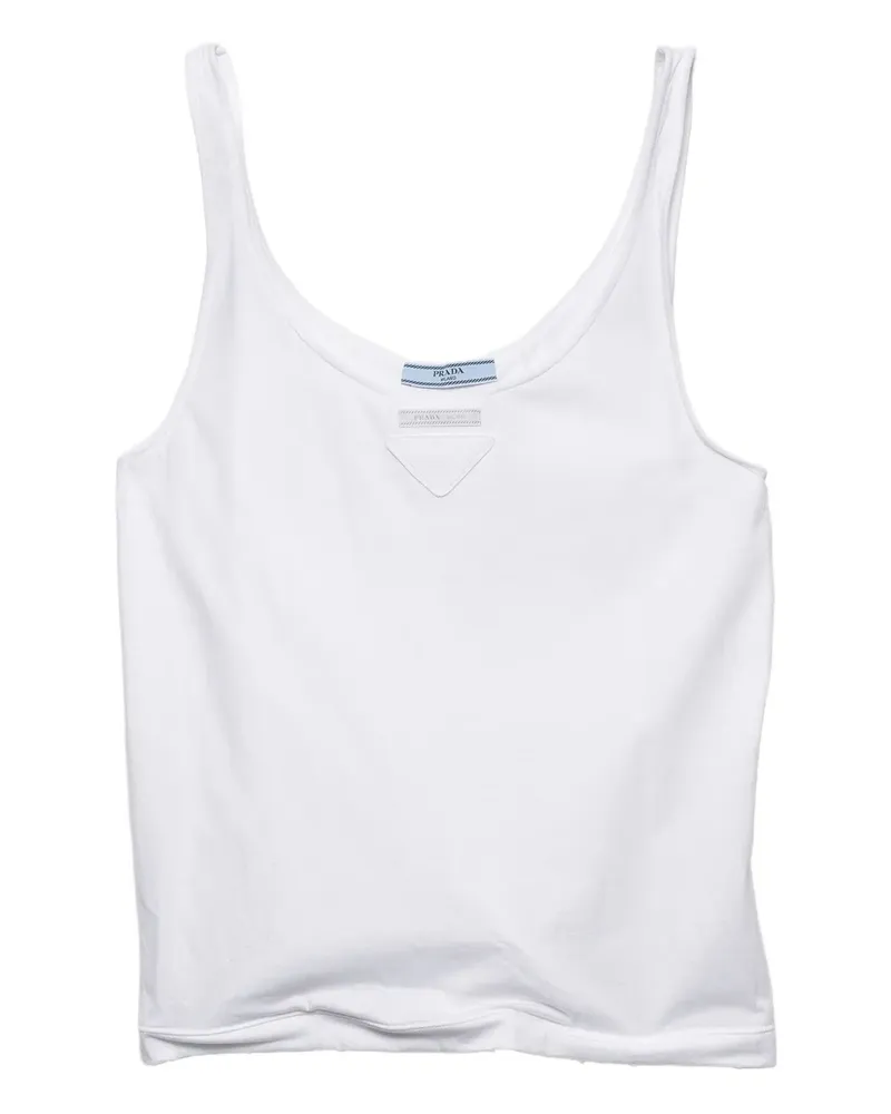 Prada Trägershirt mit schmalem Riemen - Weiß Weiß
