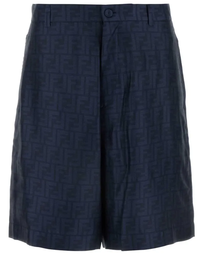 Fendi Bermudas aus Seide Blau