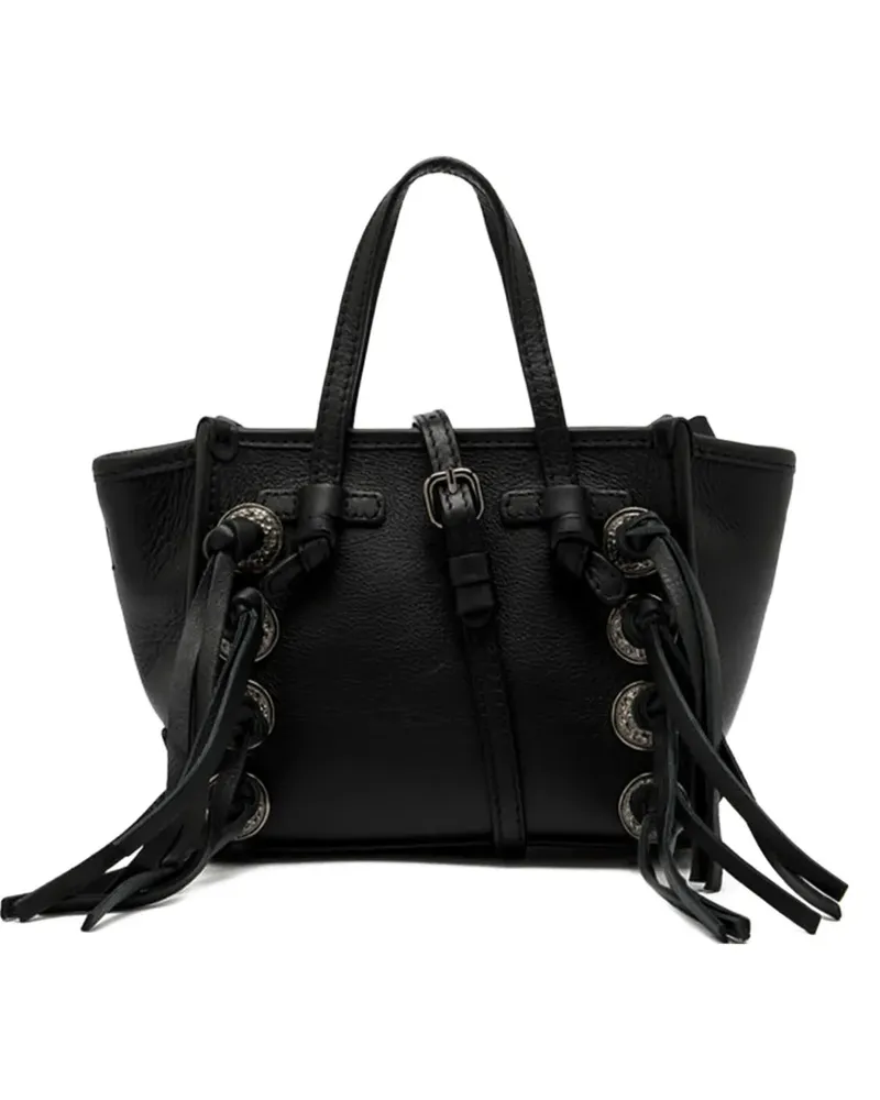 Gianni Chiarini Marcella Tote Bag mit Fransen - Schwarz Schwarz