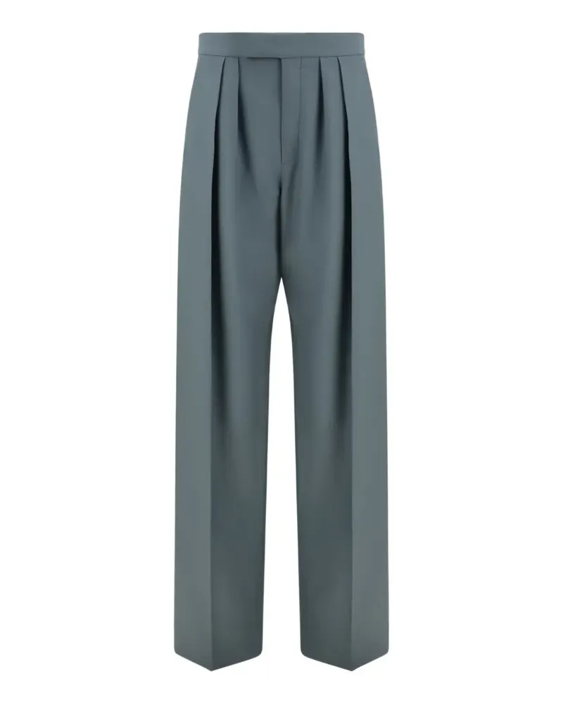Chloé pleated wool trousers - Blau Blau