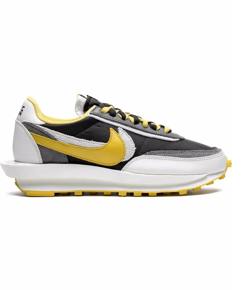 Nike x sacai x Undercover LDWaffle Bright Citron Sneakers - Schwarz Schwarz