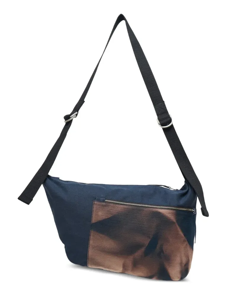 JiyongKim Sun-Bleached messenger bag - Blau Blau