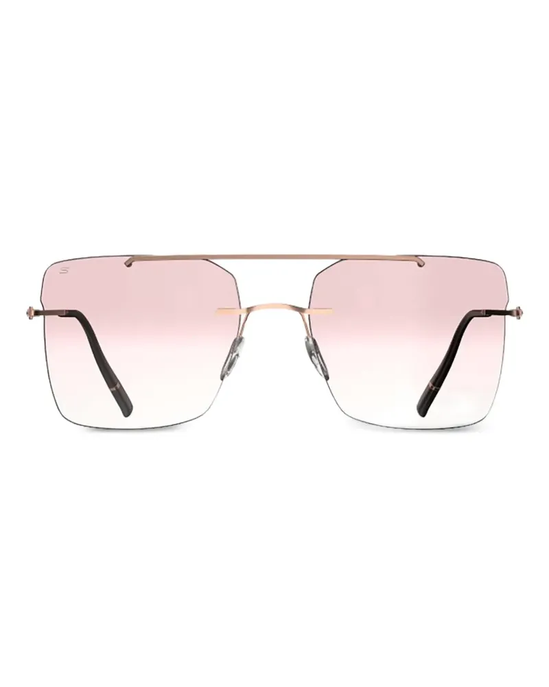 Silhouette The Refined square-frame sunglasses - Rosa Rosa
