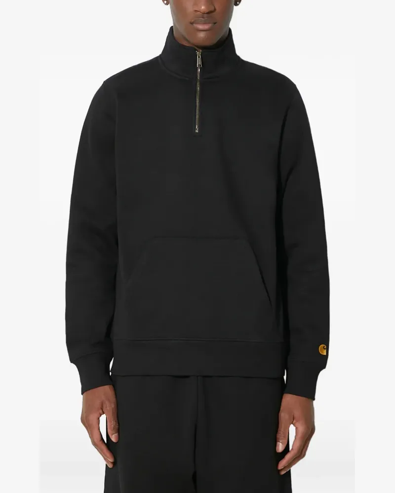 Carhartt WIP Chase Sweatshirt mit Reißverschluss - Schwarz Schwarz