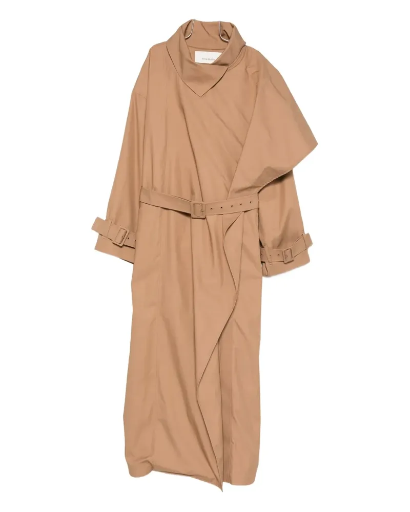Entire Studios belted coat - Nude Nude