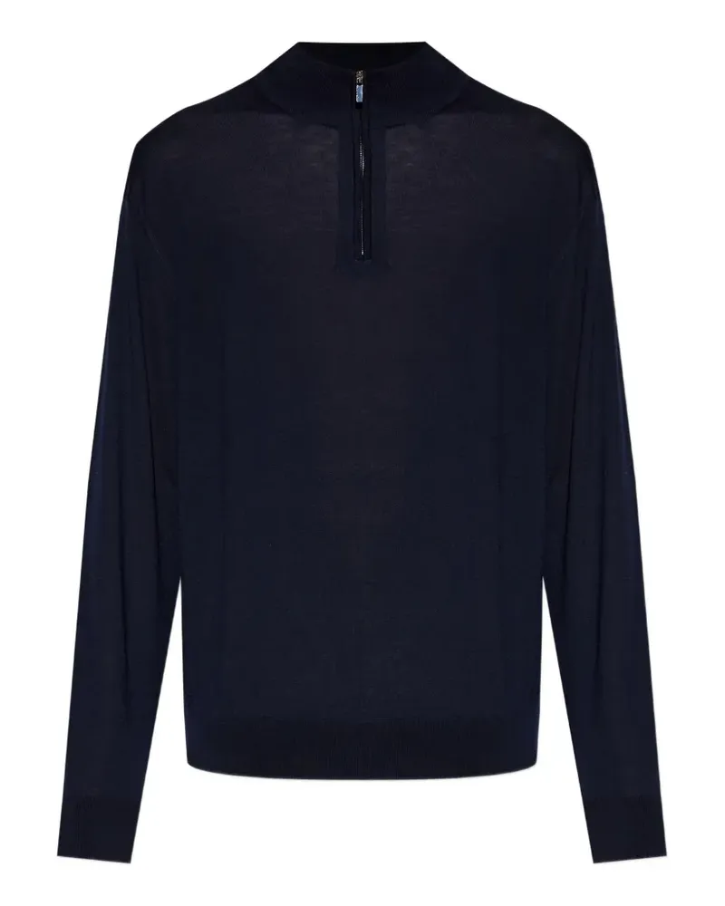 Paul & Shark hal-zip sweater - Blau Blau