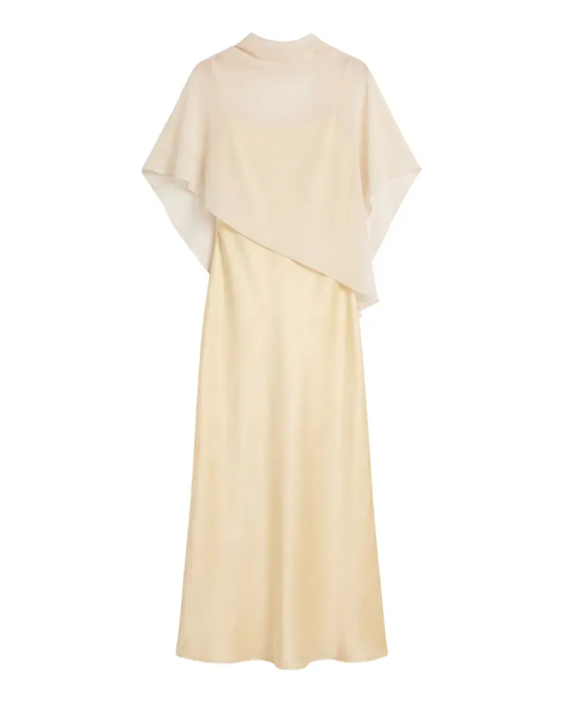 Reformation Asymmetrisches Lilibeth Midikleid aus Seide - Nude Nude