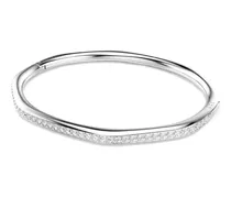 Facettiertes Armband mit Kristallen - Silber
