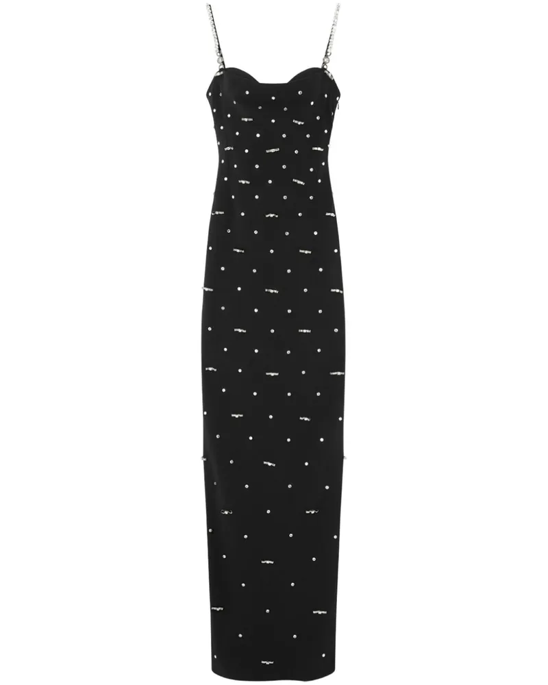 Versace Cielo Stellato Abendkleid aus Seide - Schwarz Schwarz
