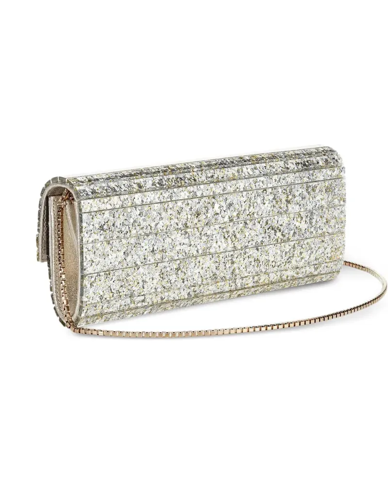 Jimmy Choo SWEETIE glitter-effect clutch bag - Silber Silber