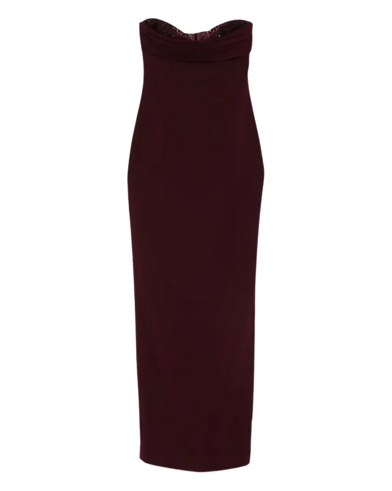 Roland Mouret Schulterfreies Maxikleid mit Herzausschnitt - Rot Rot